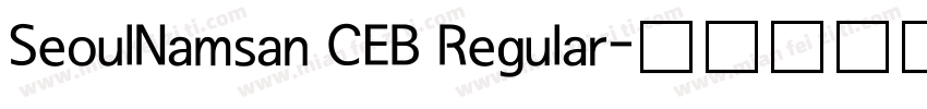 SeoulNamsan CEB Regular字体转换